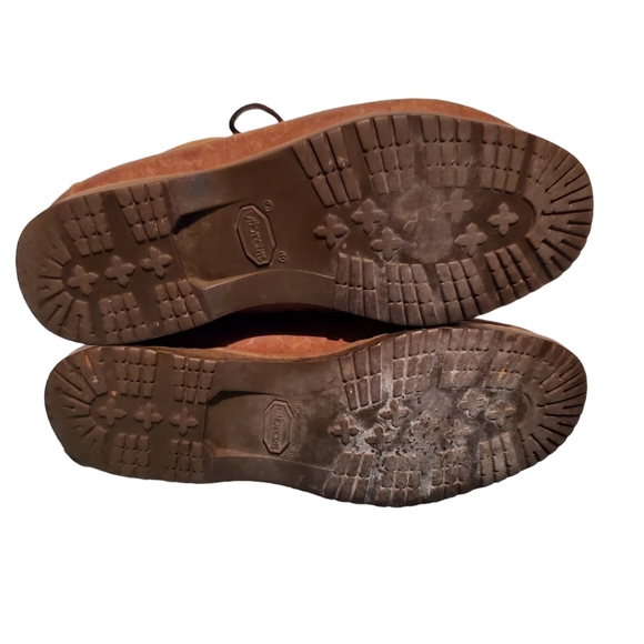 Sebago Brown Leather Moc-Toe Hiking Ankle Boots Women's Size 6.5M, Vibram Soles - Picture 6 of 8